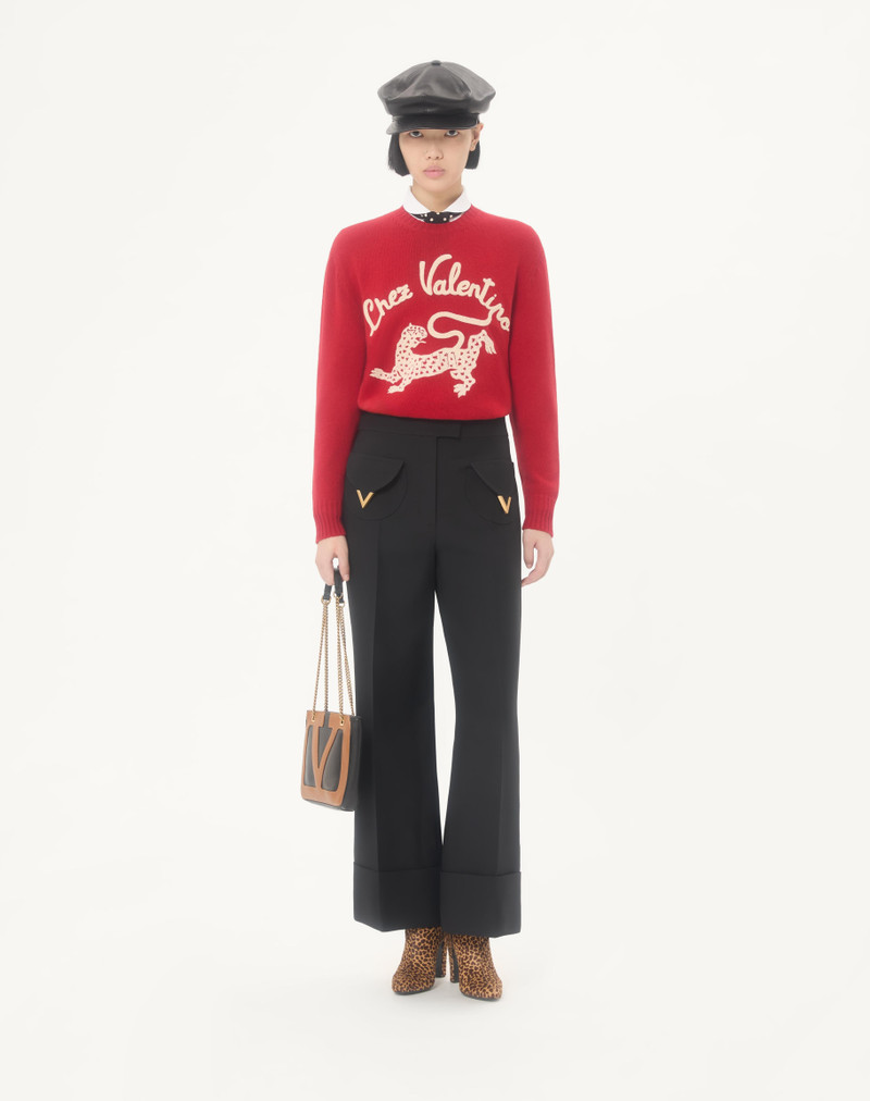 Valentino CREPE COUTURE TROUSERS outlook