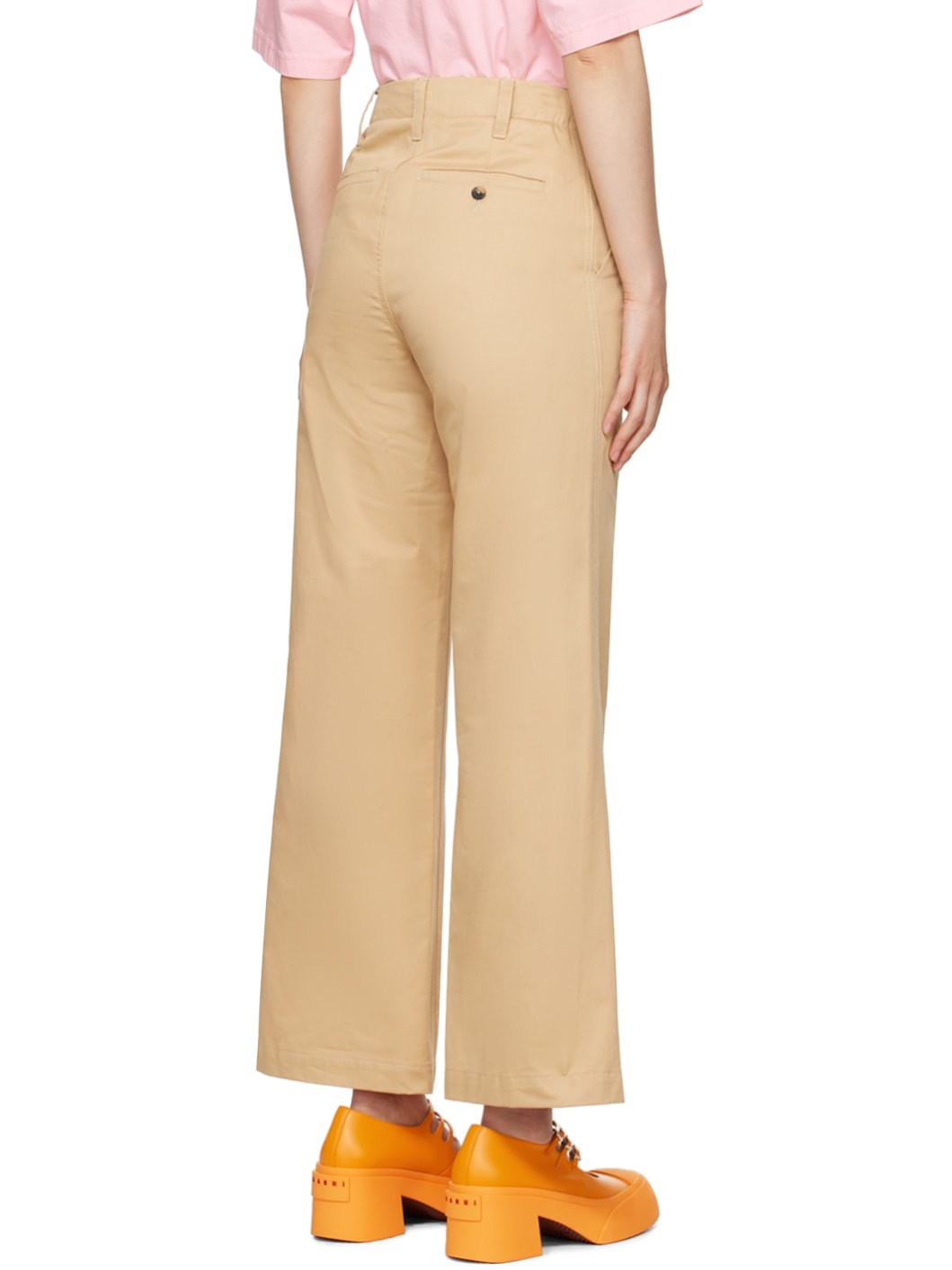 Tan Four-Pocket Trousers - 3