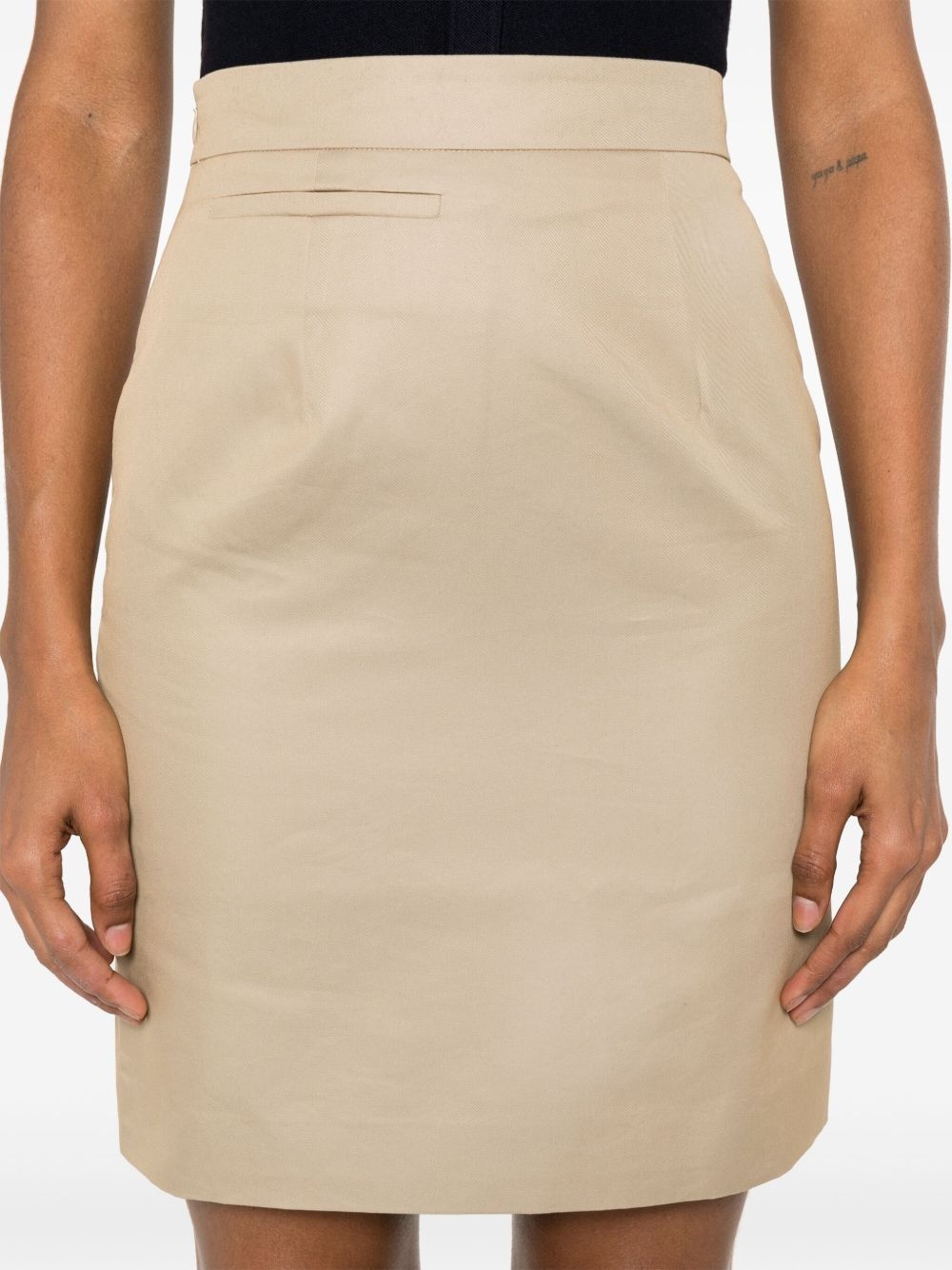 twill midi dress - 6