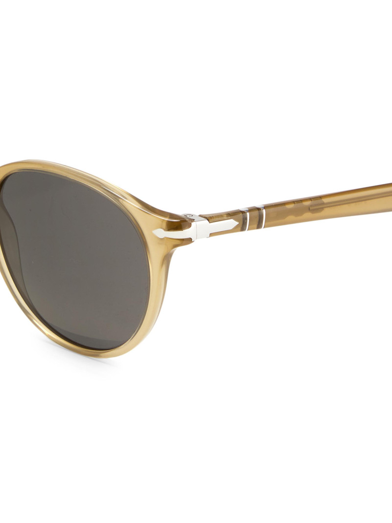 Men's 52MM Round Sunglasses - Opal Beige Dark Grey 3