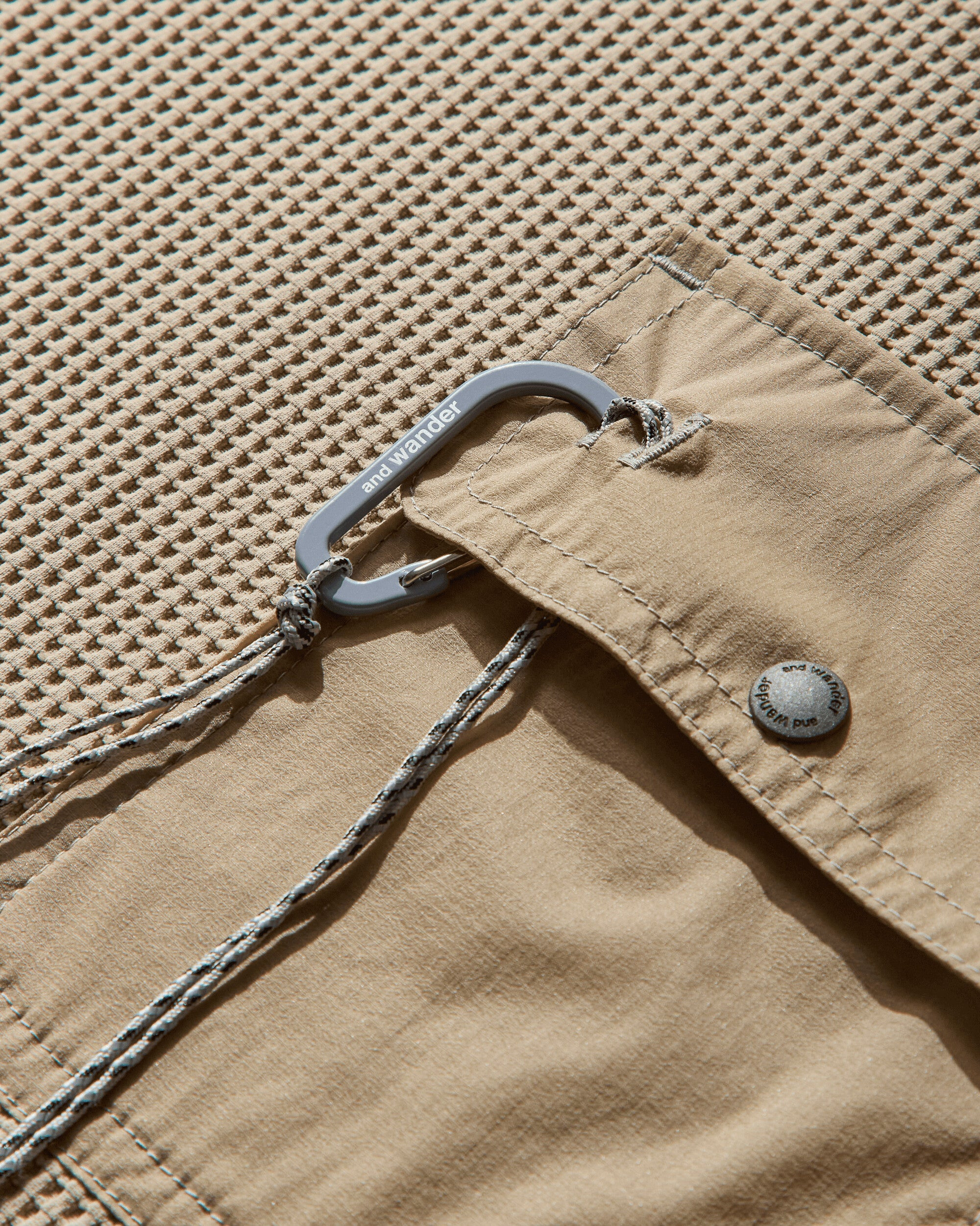 Men's PE Waffle Longsleeve Top Beige - 4