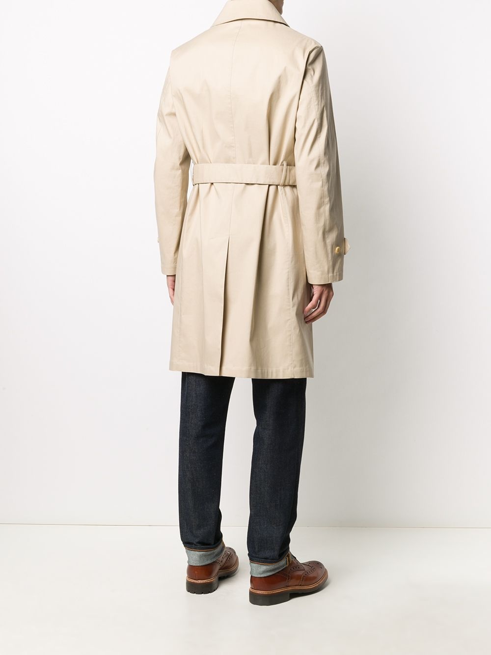 belted trench coat - 4