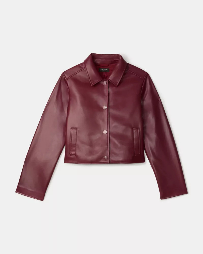 Faux Nappa Leather Jacket 1