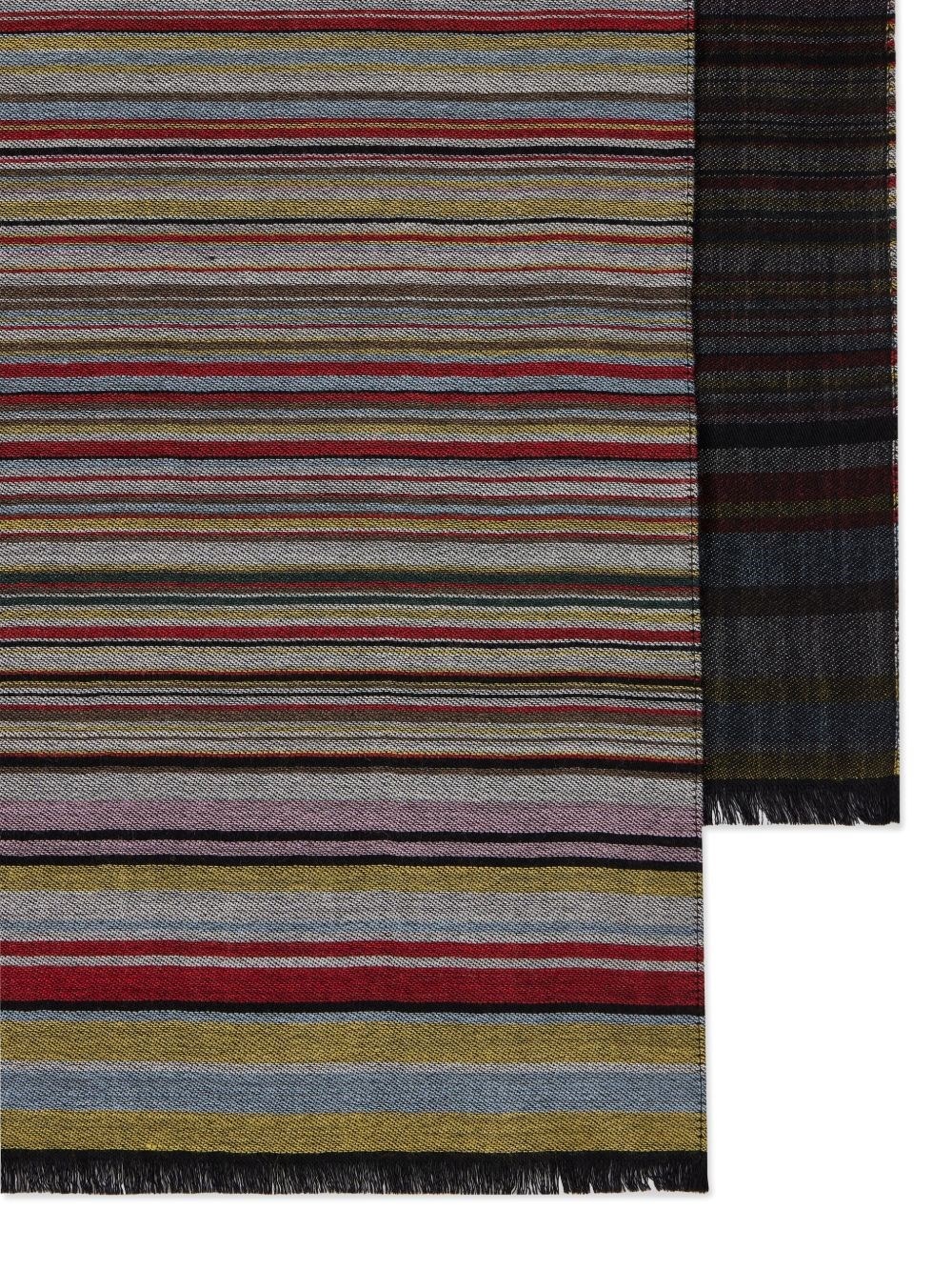 Signature Stripe wool and silk scarf - 4