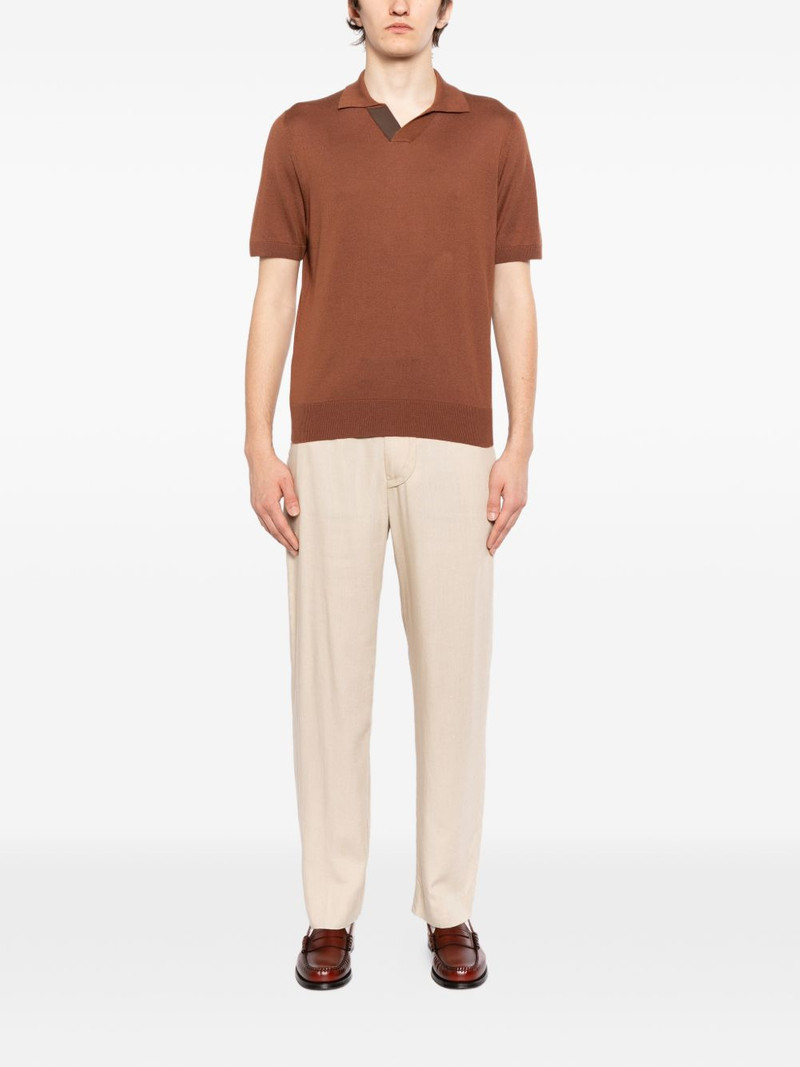 Canali SHORT-SLEEVE OPEN COLLAR POLO SHIRT outlook