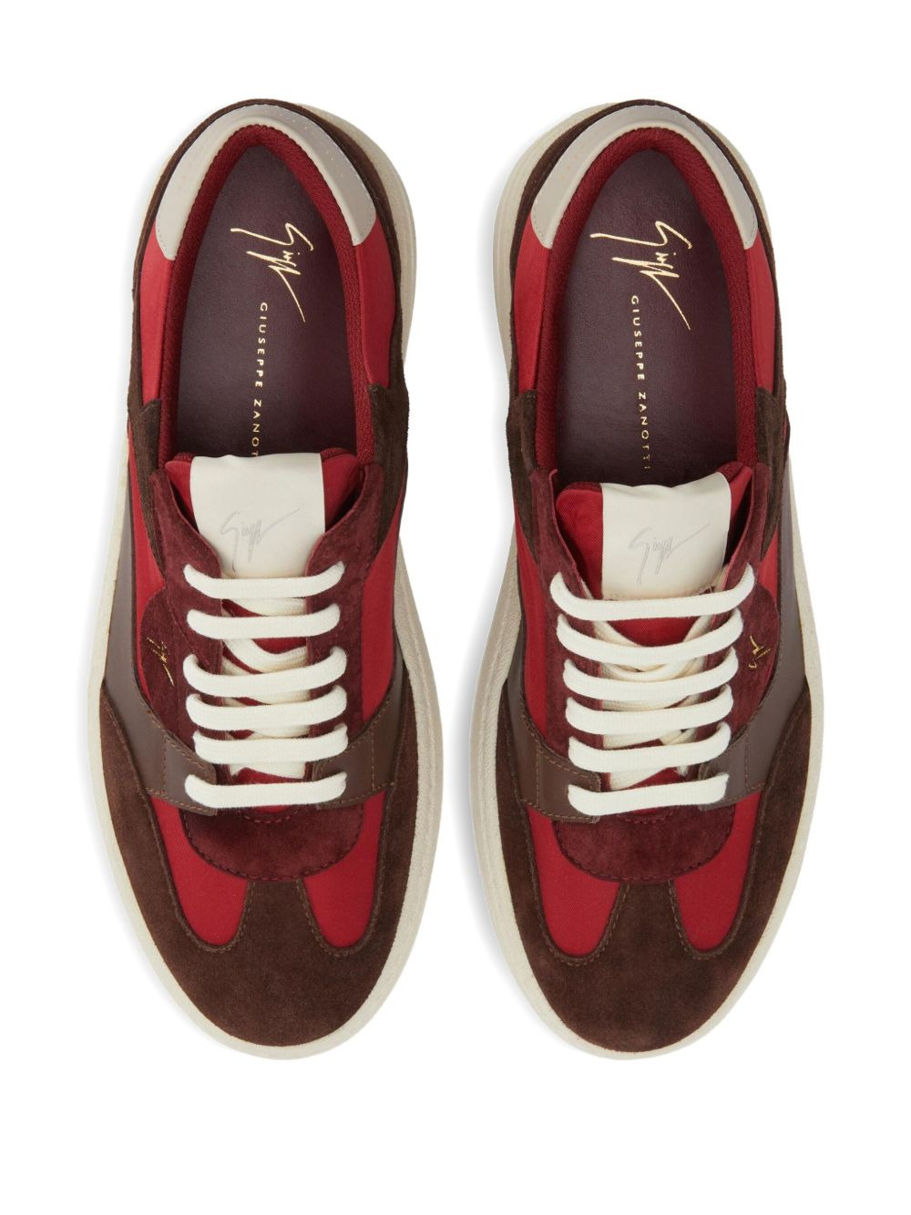 Gz94 suede panelled sneakers - 3