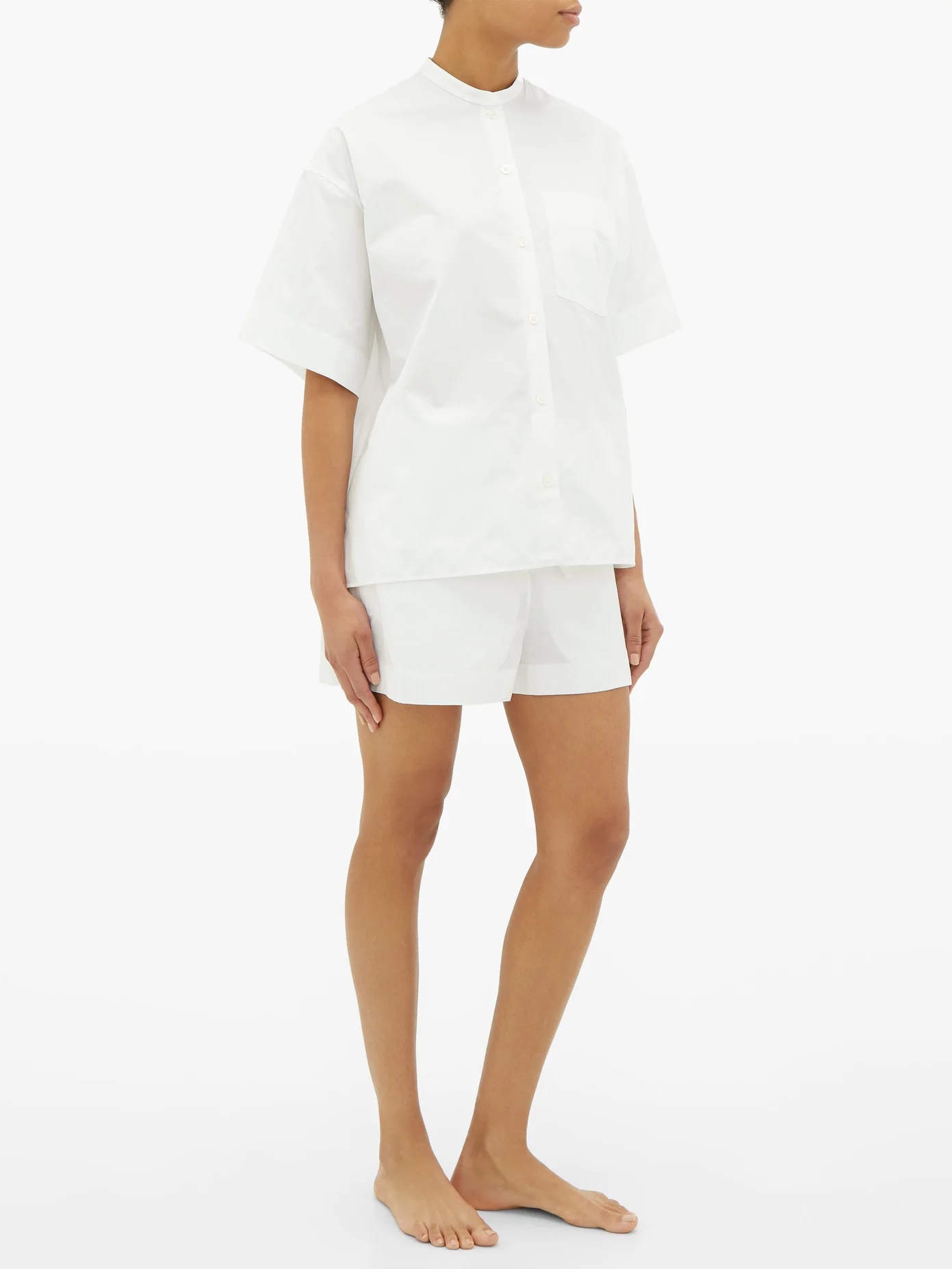 Organic-cotton poplin pyjamas - 2