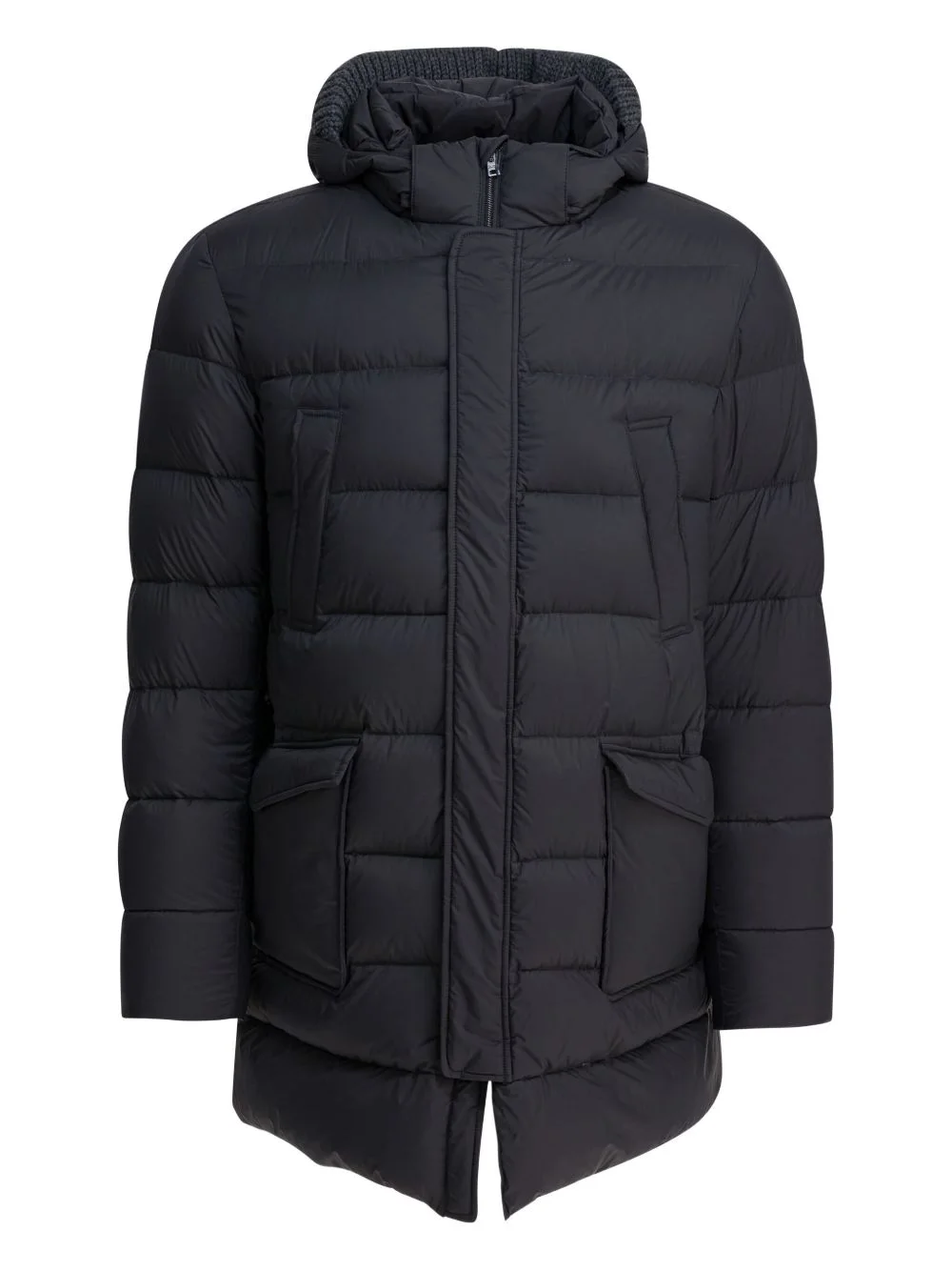 hooded padded jacket - 1