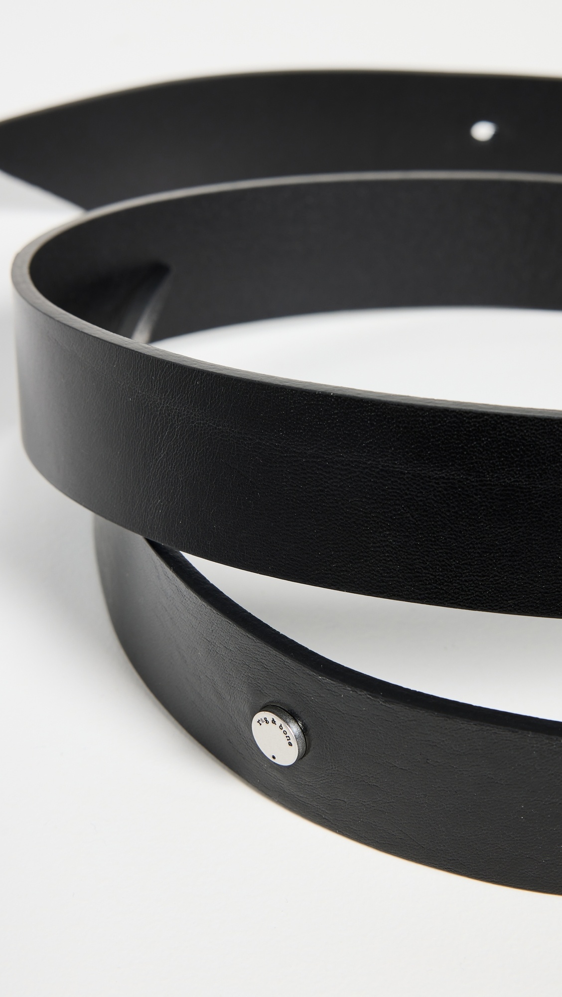 Roller belt / silver × black