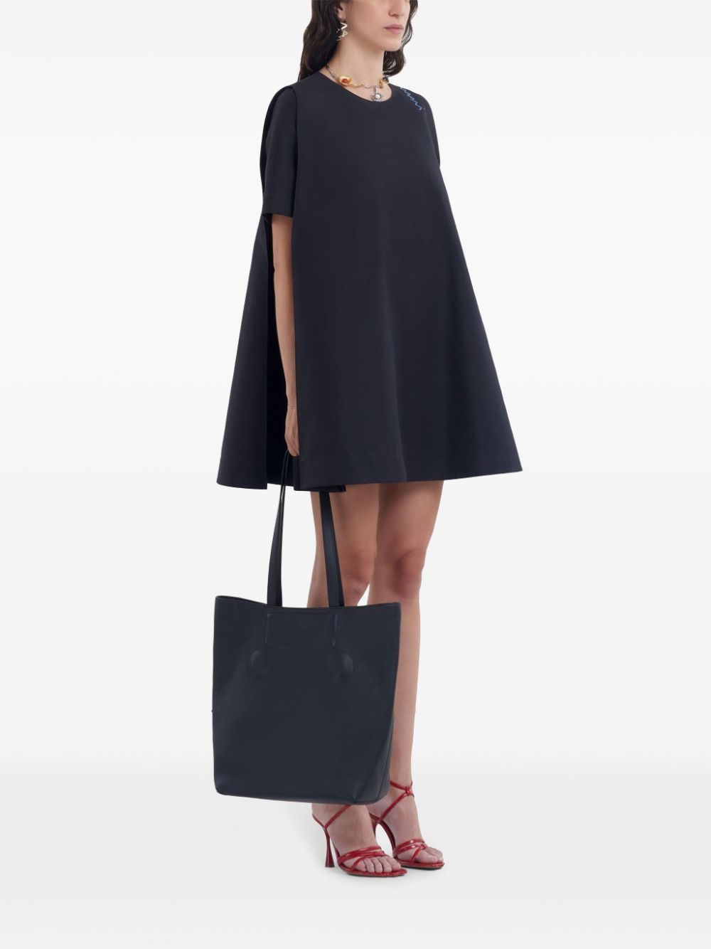 cotton mini dress - 2