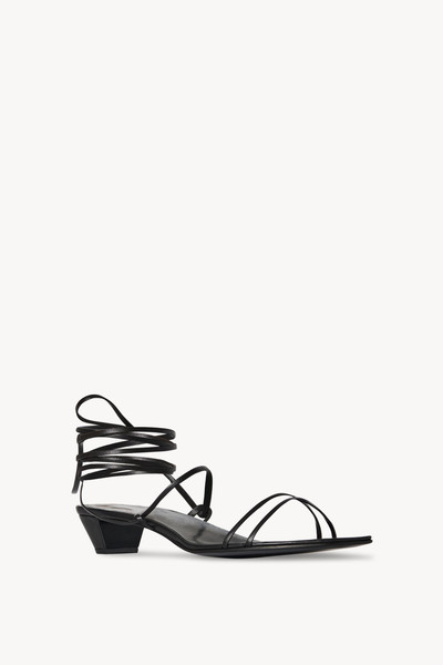 The Row Graphic Strap Kitten Heel in Leather outlook