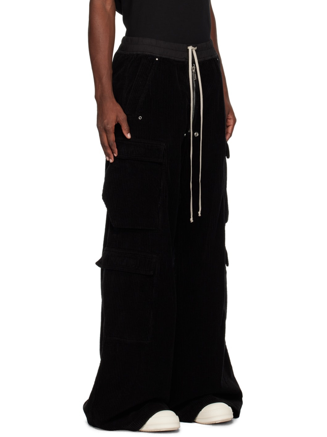 Black Double Jumbo Belas Cargo Pants - 2