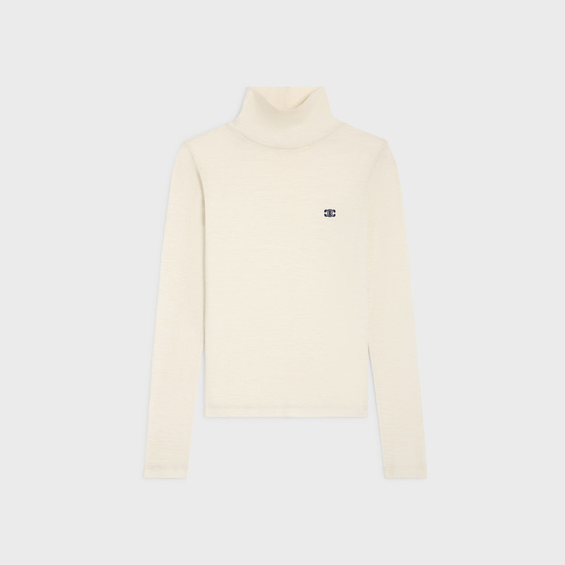turtleneck top IN wool jersey 1