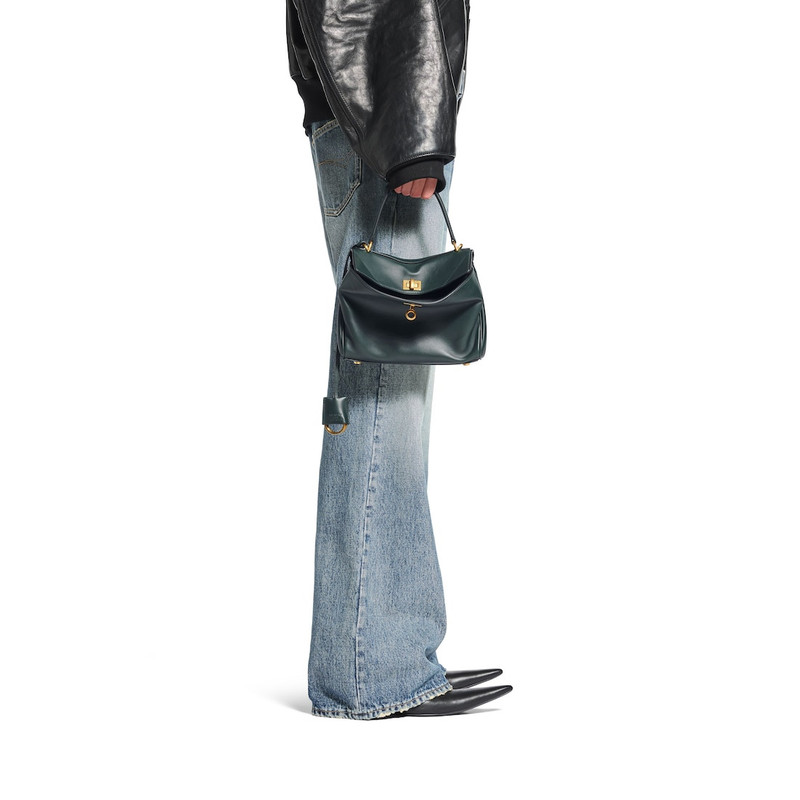 BALENCIAGA Women's Rodeo Mini Handbag in Pine Green outlook