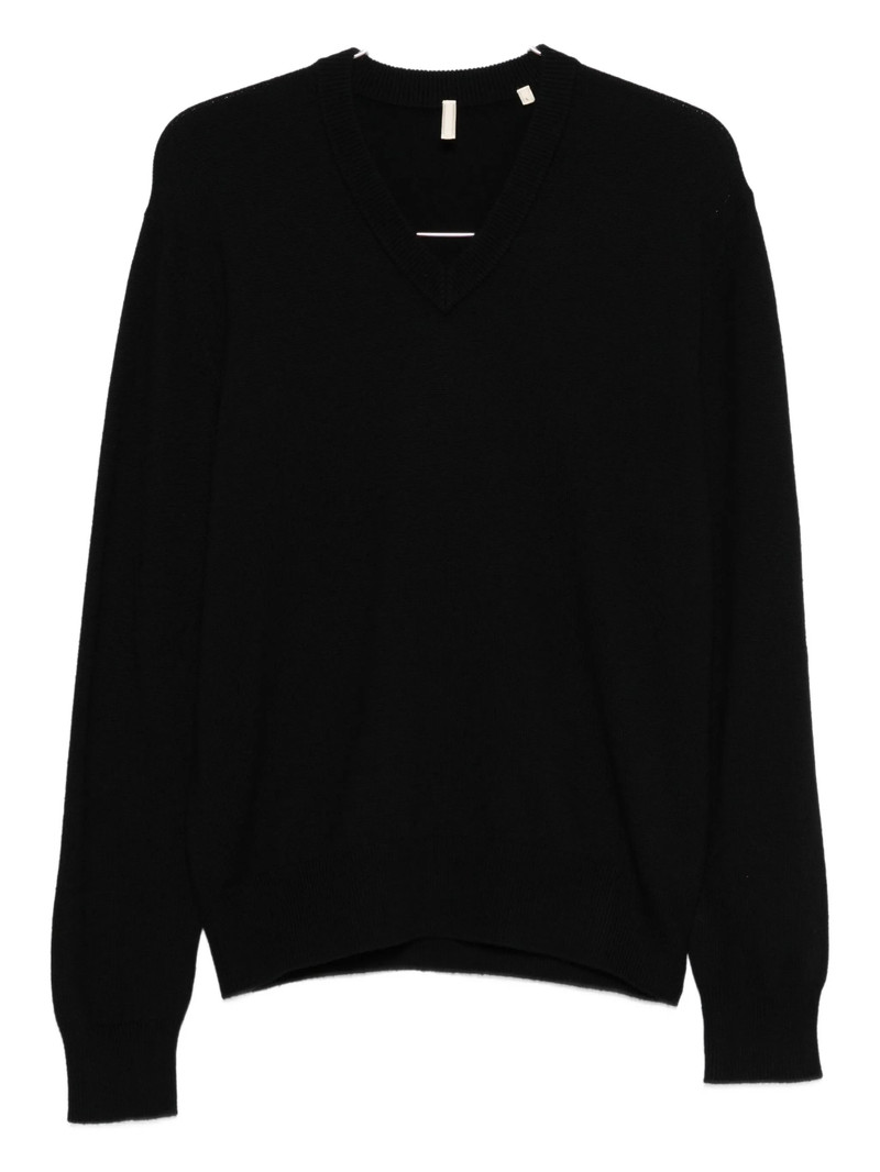 Sunflower V-neck Cashmere Sweater 1