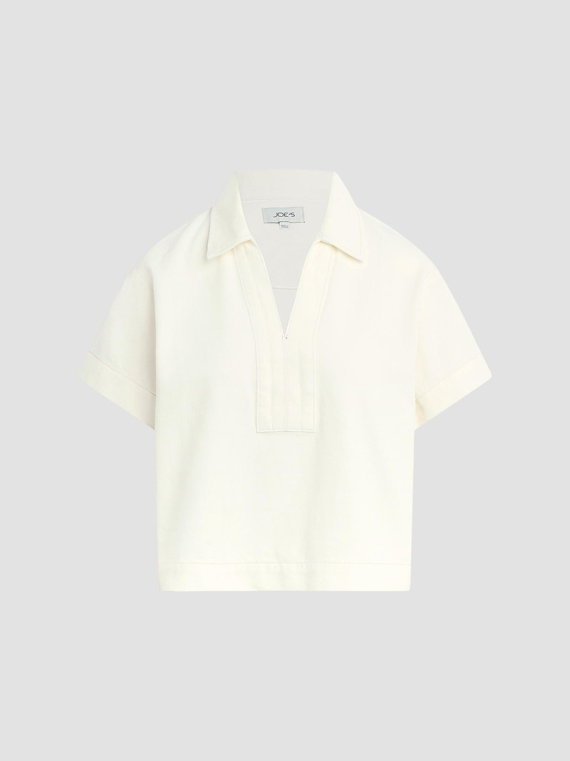 Women's The Lillian Denim Popover Shirt - Milk 1
