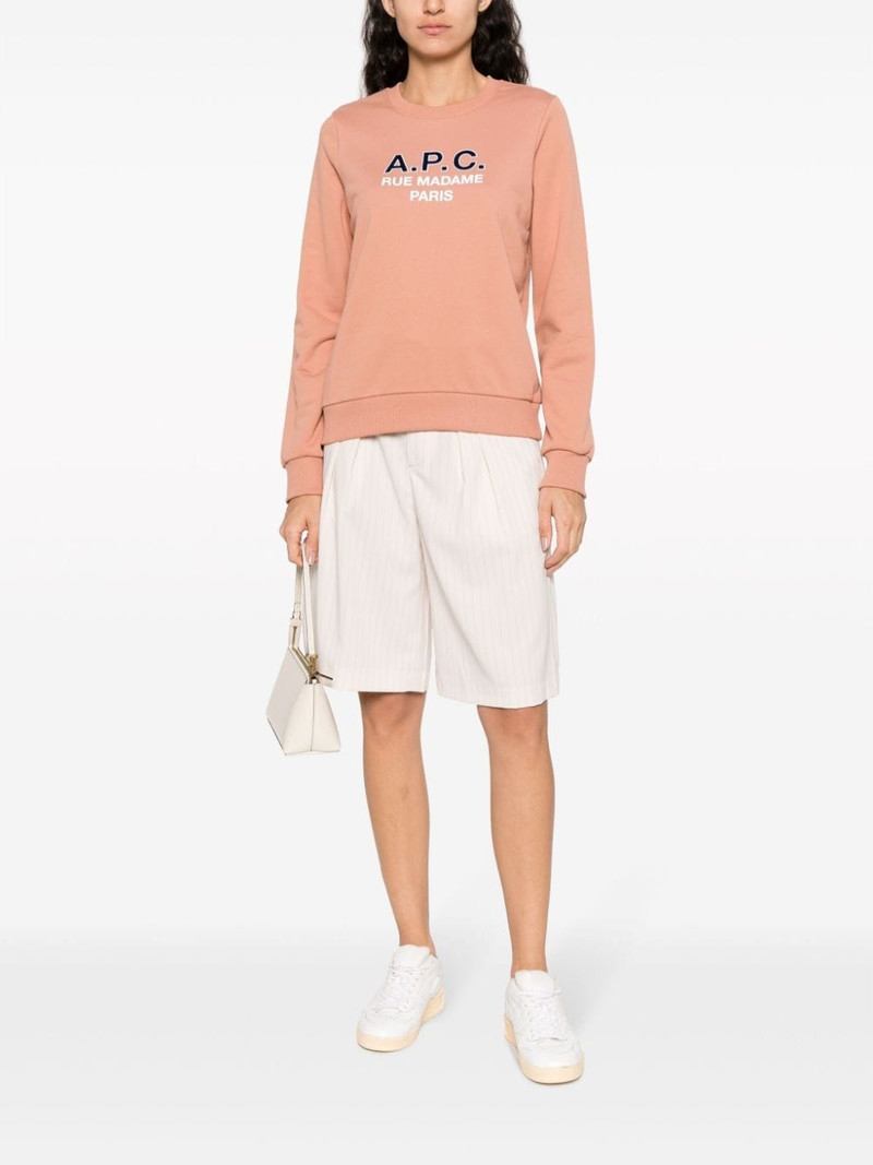 A.P.C. Madame logo-print cotton sweatshirt outlook