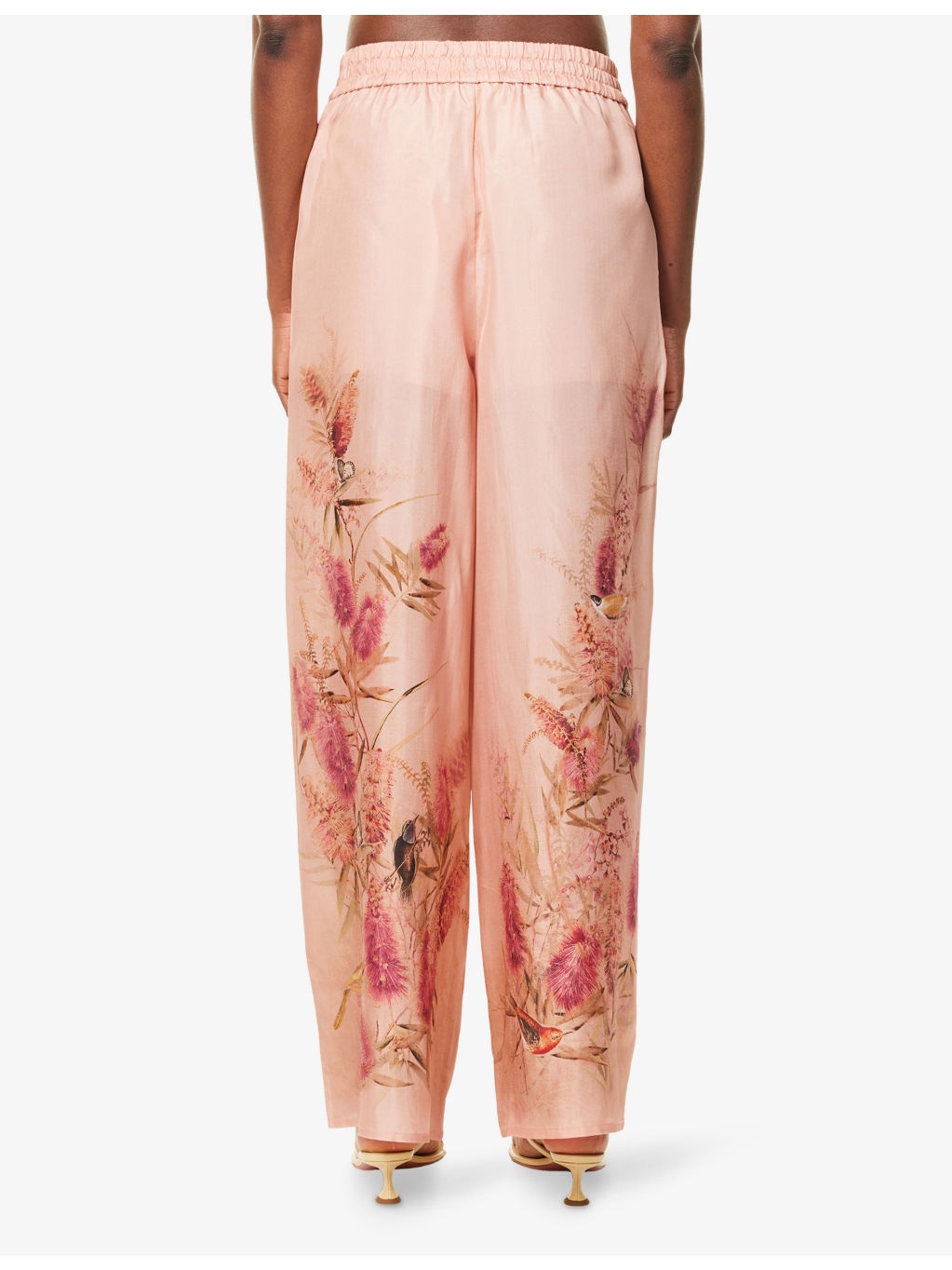 Cascadian Wide-Leg Silk Trousers - 4