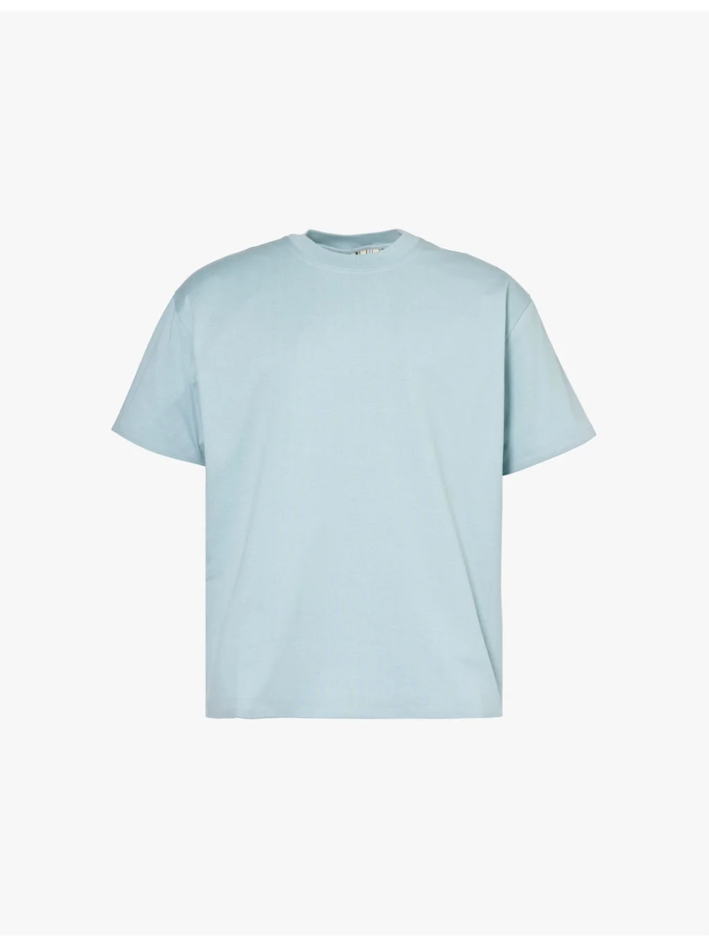 Branded-cuff short-sleeved cotton-jersey T-shirt - 1