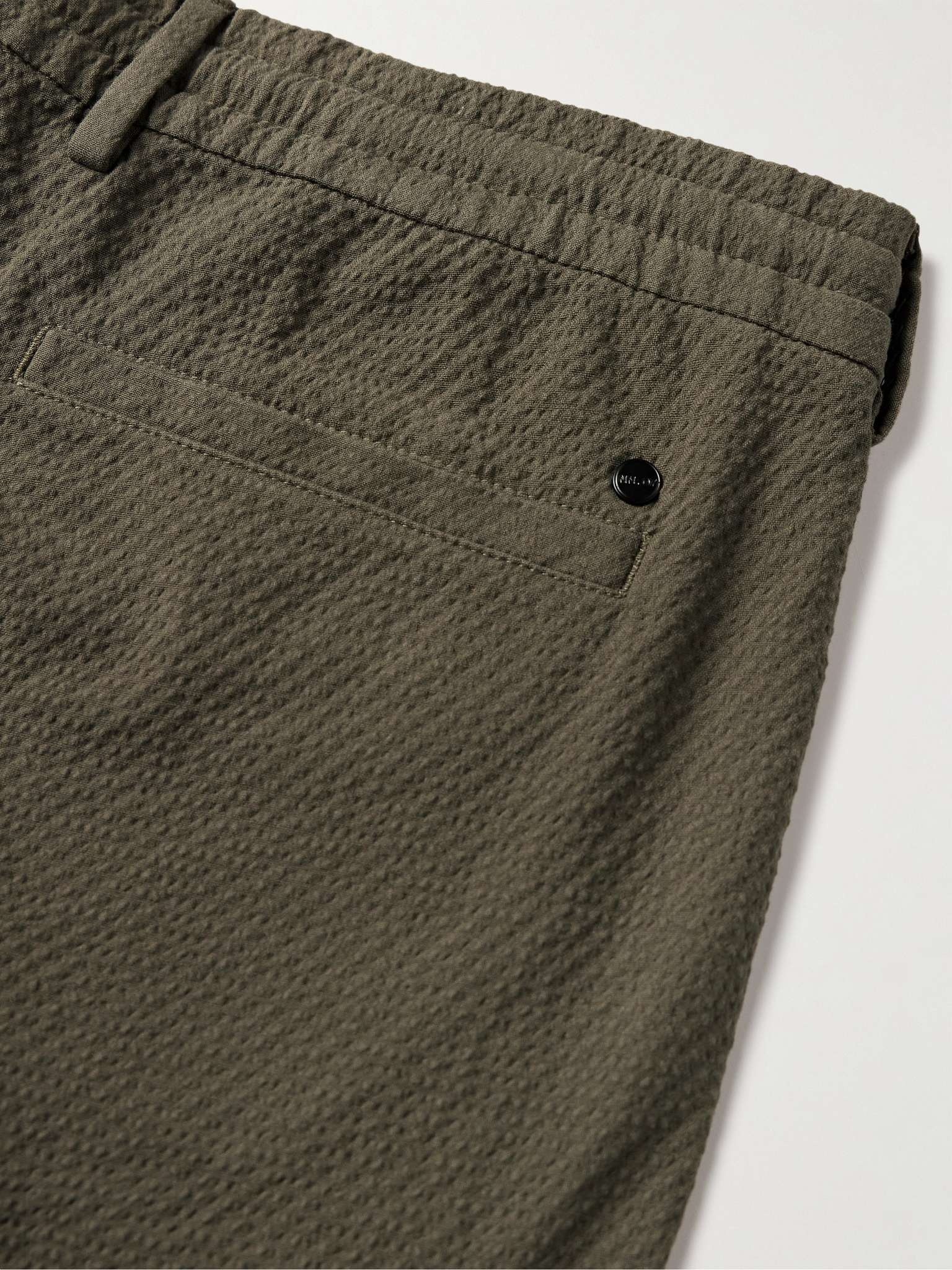 Seb 1040 Cotton-Blend Seersucker Shorts - 4