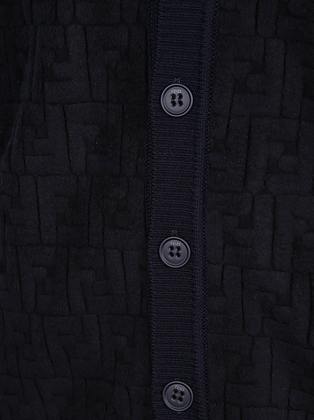 Fendi Men Wool Cardigan - 3