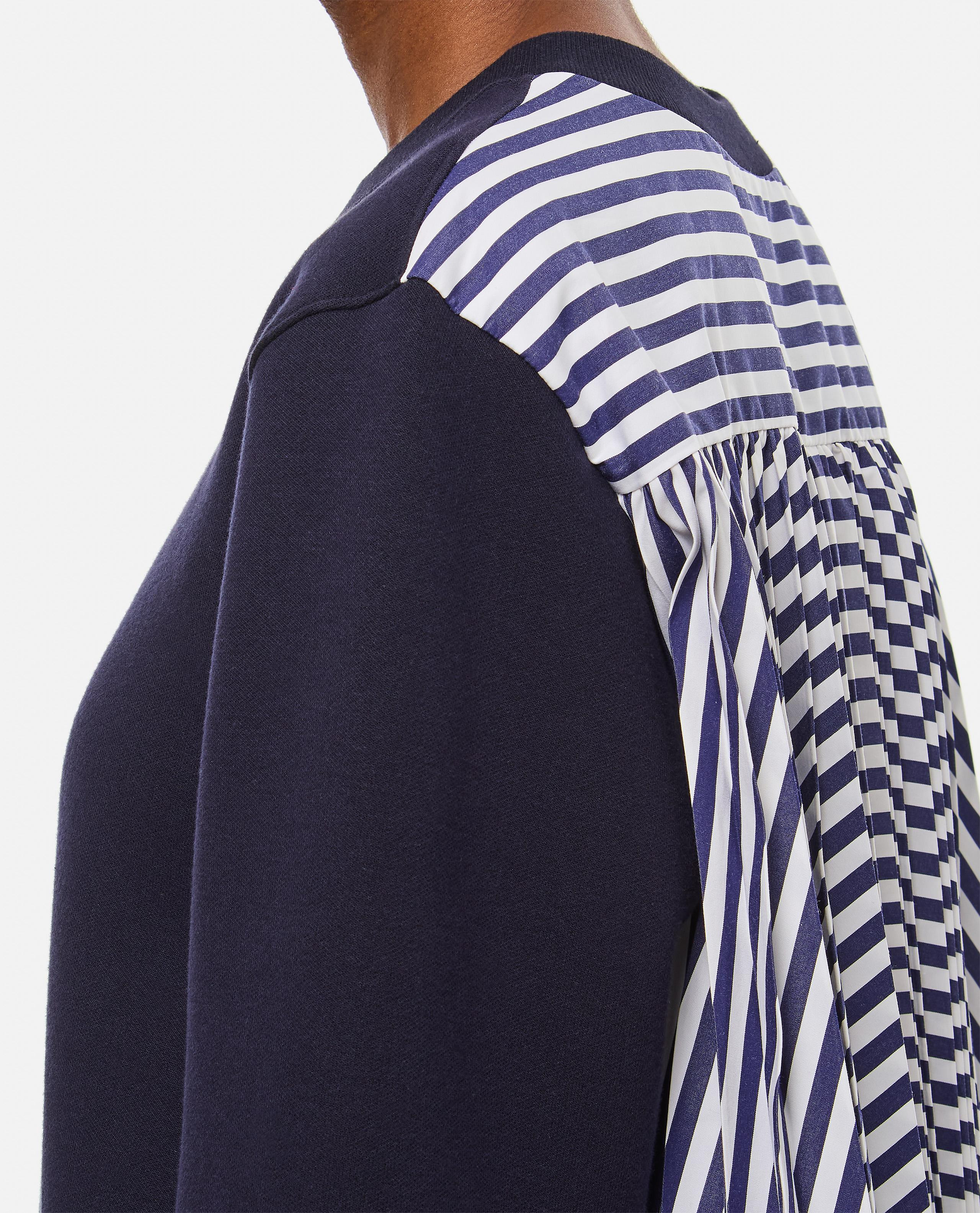 SWEATSHIRT WITH PLEATED FABRIC BACK - 4