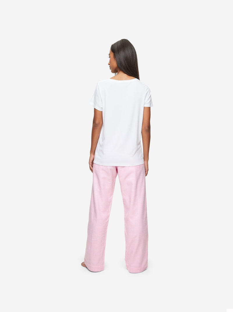 Women's Lounge Trousers Kelburn 32 Brushed Cotton Pink - 6