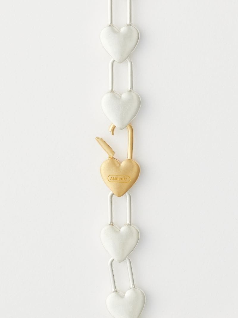 Heart Padlock Link Choker - 2