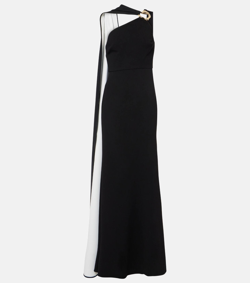 Asymmetric caped cady gown - 1