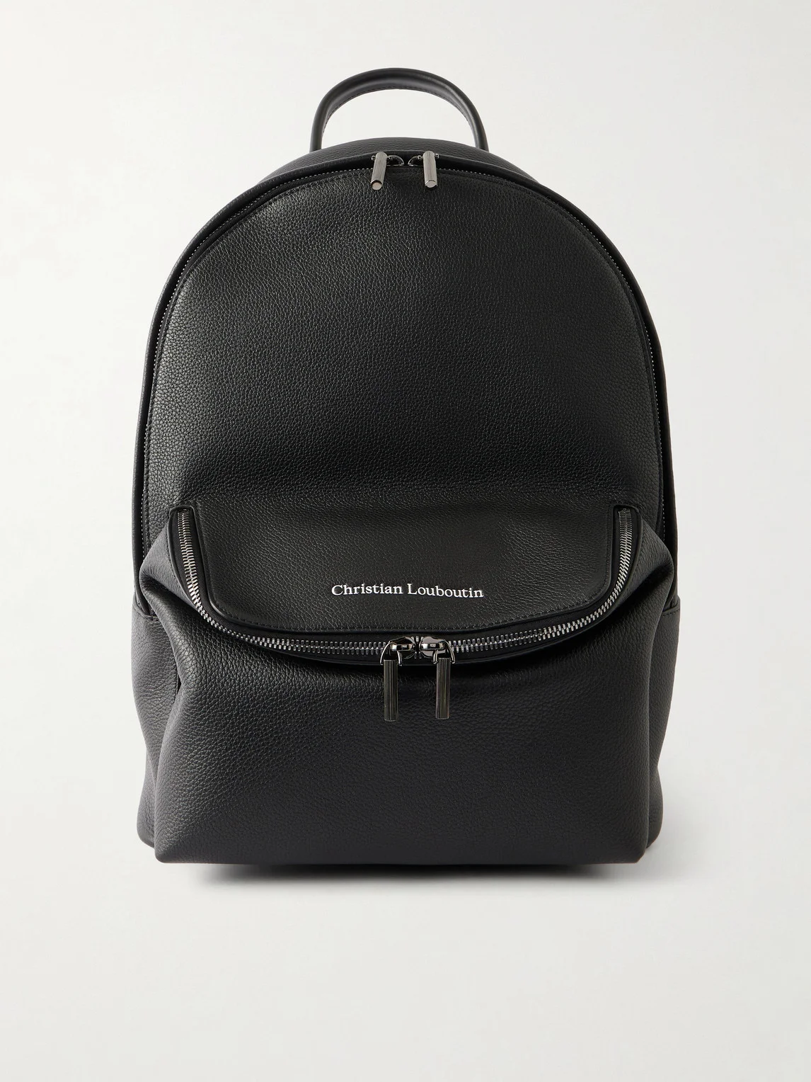 Stoic Logo-Embossed Leather Backpack - 1