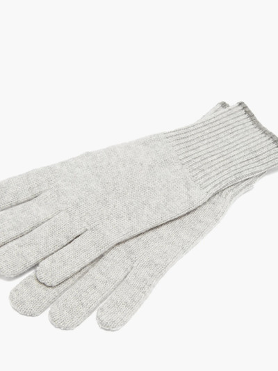 Brunello Cucinelli Ribbed-cuff cashmere gloves outlook