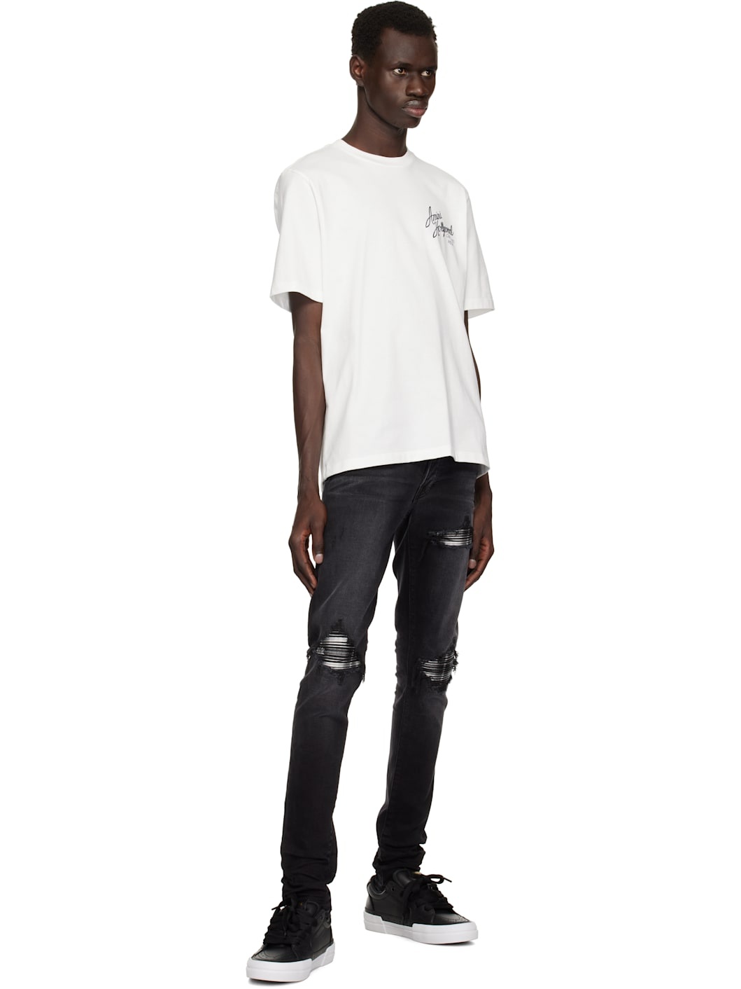 White 'Amiri Hollywood' T-shirt - 4