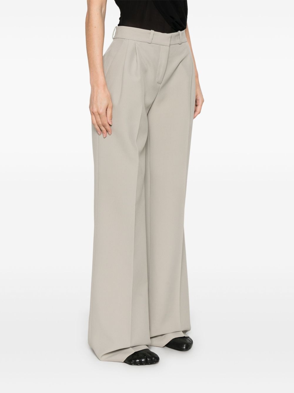 pleat-detail trousers - 3