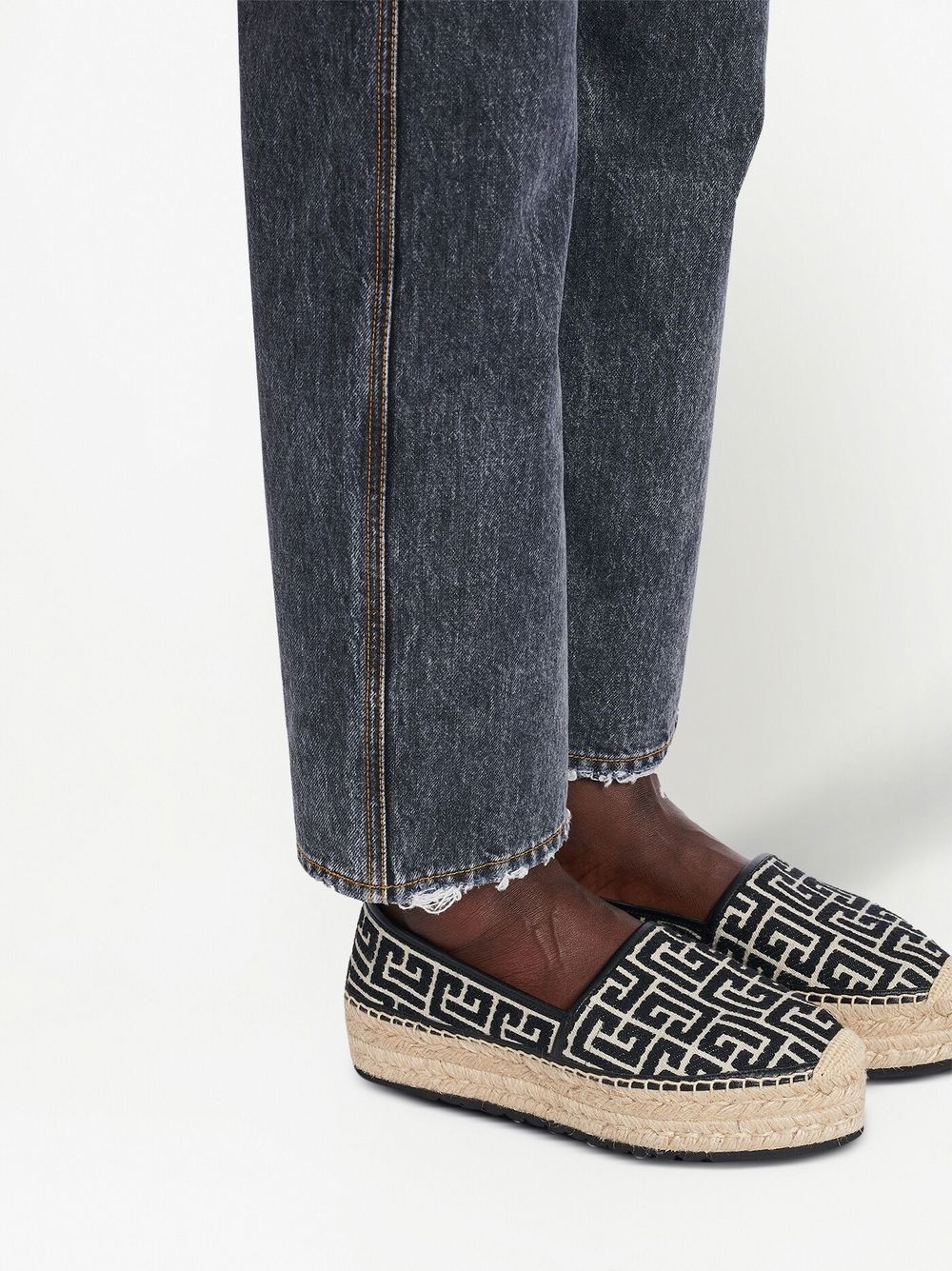 monogram platform espadrilles - 5
