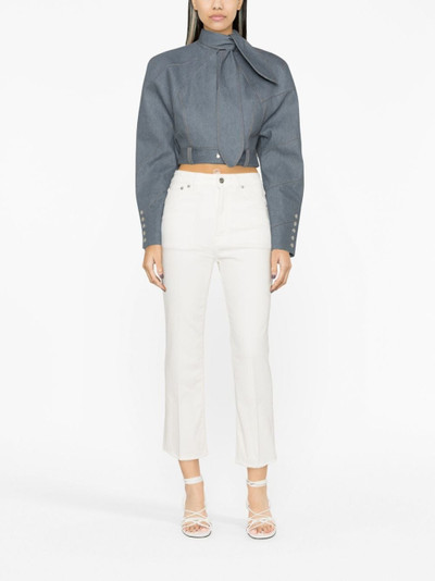Lanvin cropped high-waist jeans outlook