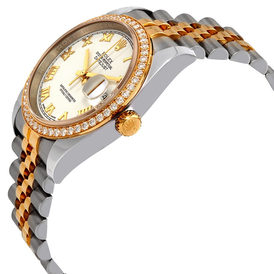 Rolex Oyster Perpetual Datejust 36 White Dial Stainless Steel and 18K Yellow Gold Jubilee Bracelet A - 2