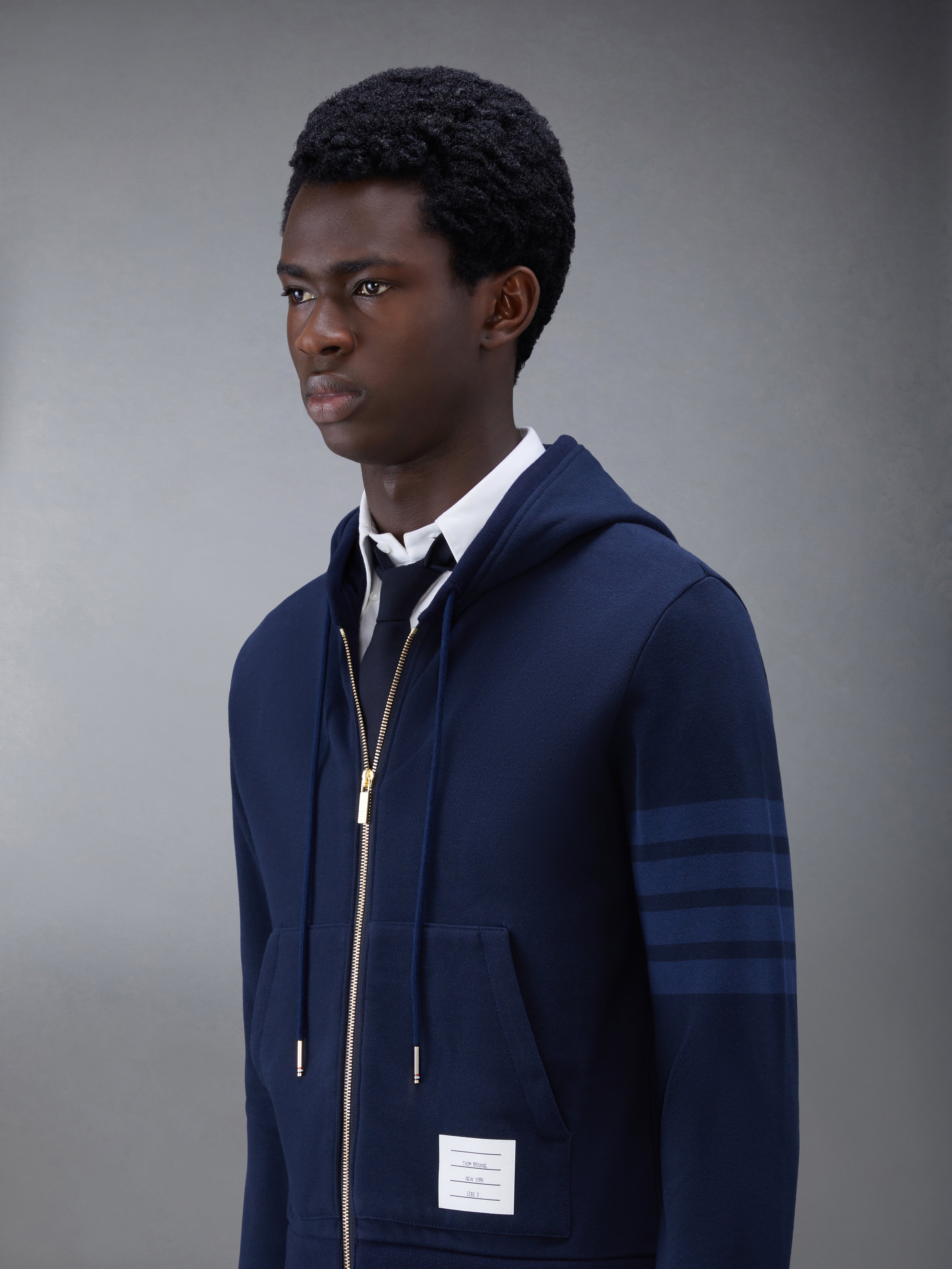 CLASSIC LOOPBACK 4-BAR FULL ZIP HOODIE - 5