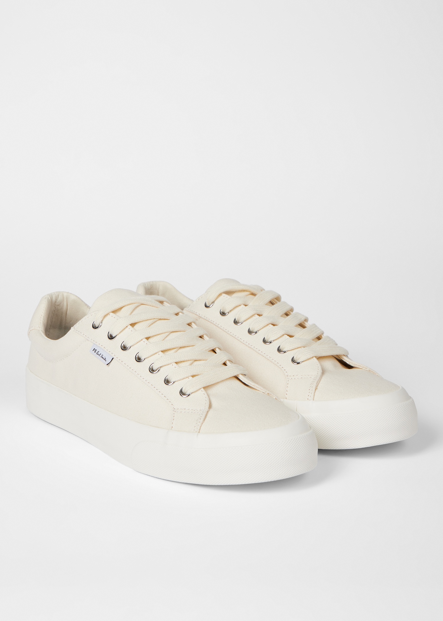 Ecru Canvas 'Amos' Trainers - 3