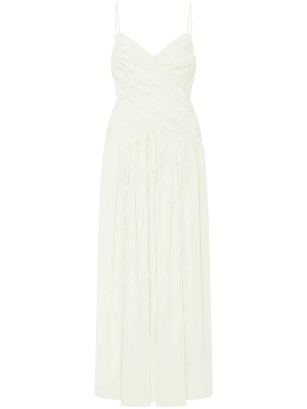 ruched slip midi dress - 1