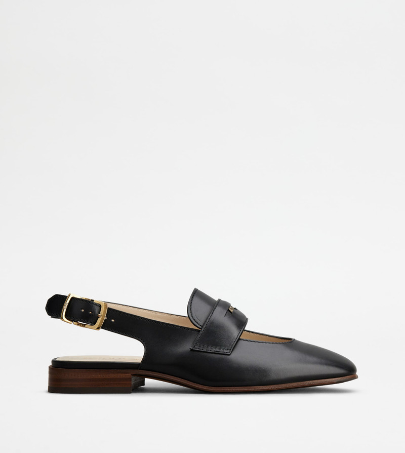 SLINGBACK LOAFERS - 블랙 1