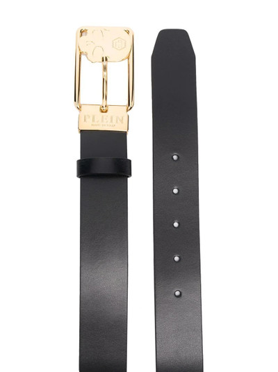 PHILIPP PLEIN buckle-fastening leather belt outlook