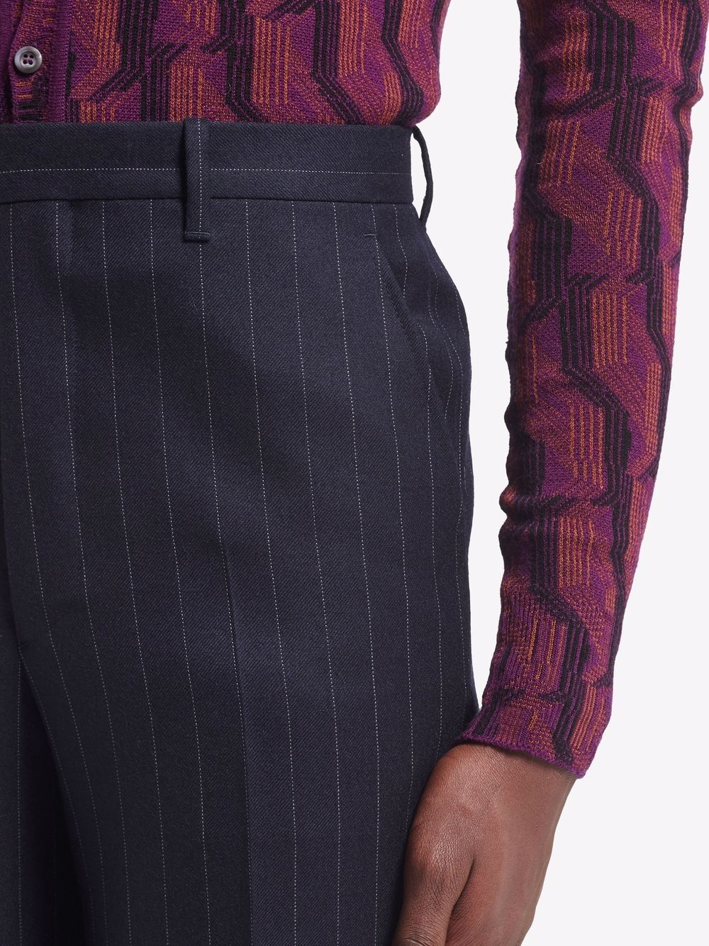 striped tailored trousers - 5