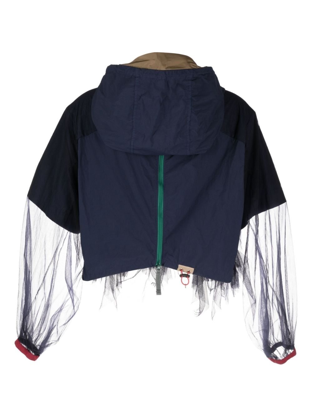 logo-print hooded blouson jacket - 2