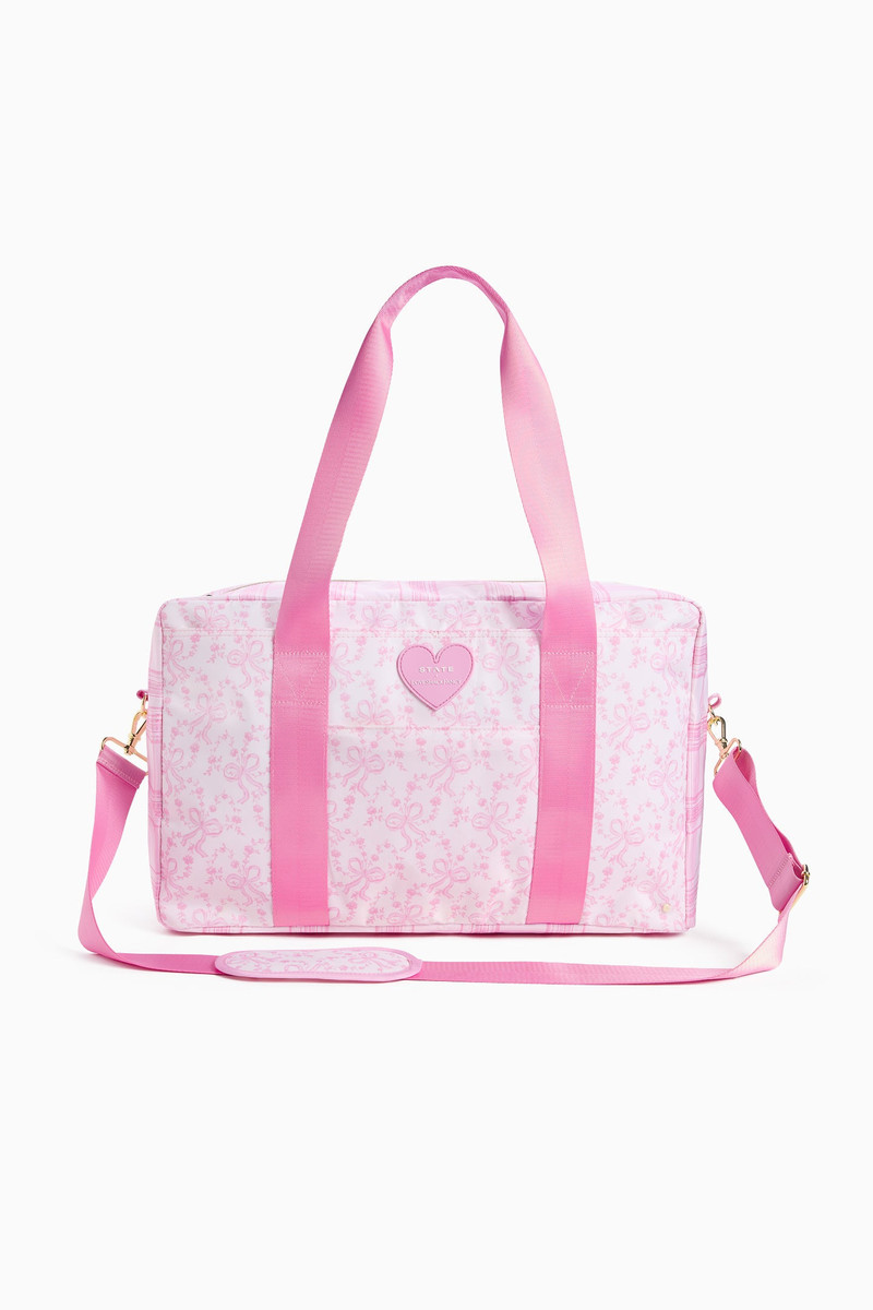 STATE x LoveShackFancy Mixed Print Wellington Weekender 1