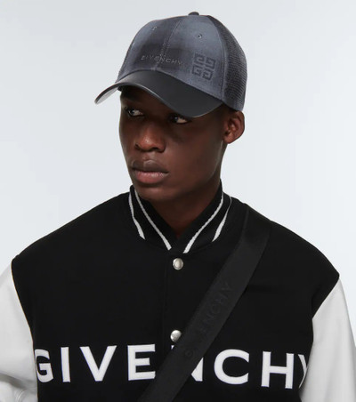 Givenchy Leather-trimmed baseball cap outlook