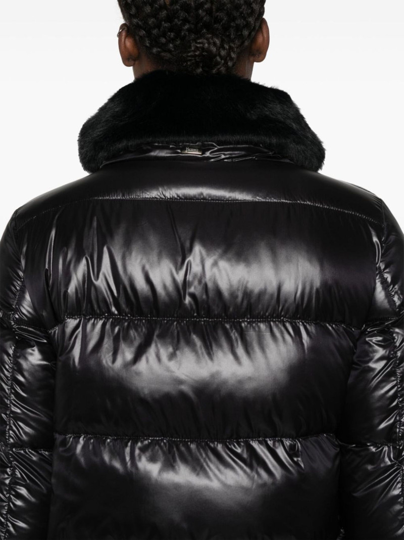 faux-fur collar puffer jacket 5