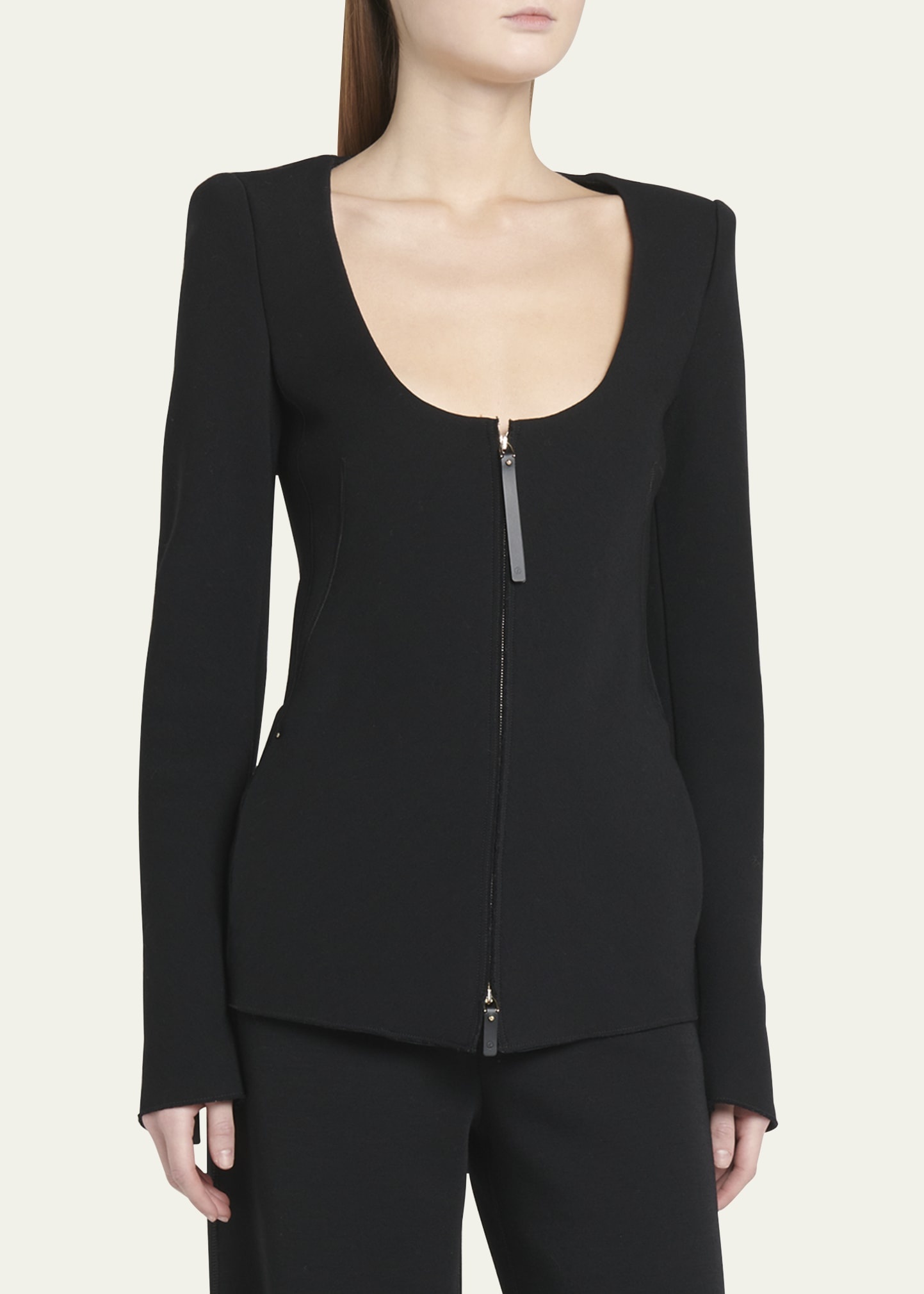 Double-Jersey Virgin Wool Zip Jacket - 4