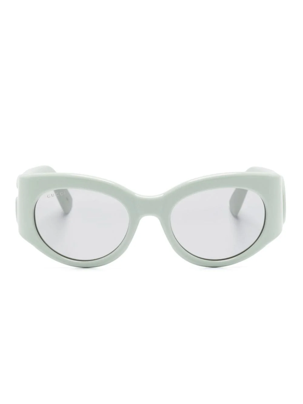 oval-frame sunglasses - 1
