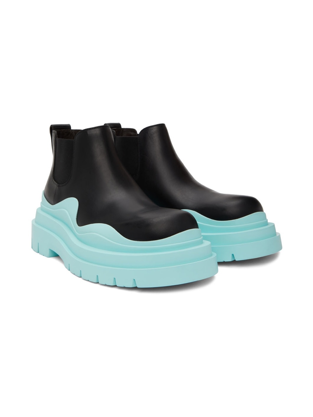 Black & Blue Tire Chelsea Boots - 4