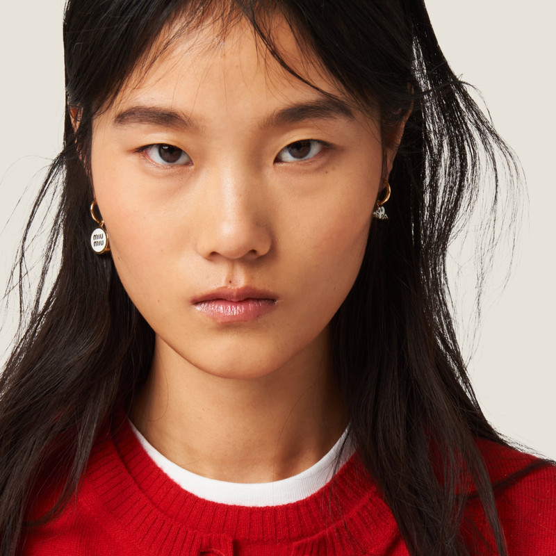 Miu Miu Set of metal earrings outlook